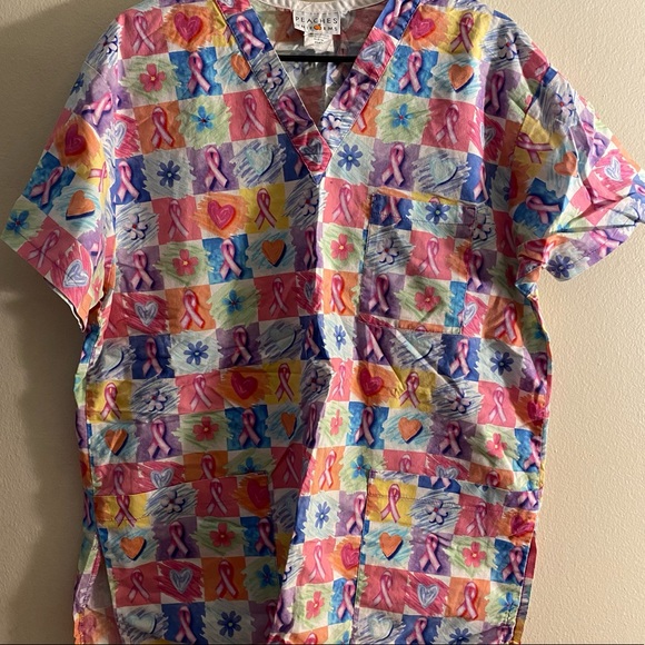 Unisex size Large scrub top
